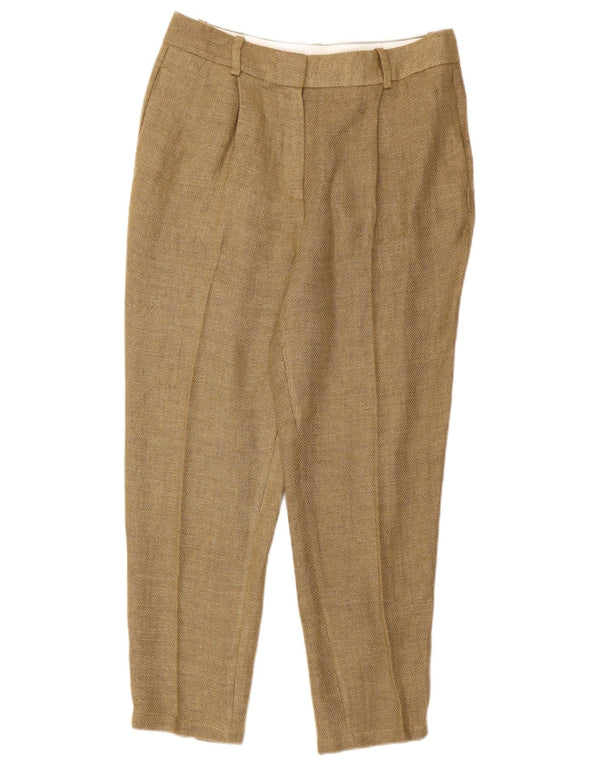 Massimo Dutti Pantalón Chino De Cintura Alta Mujer EU 40 Medium W30 L26 Marrón