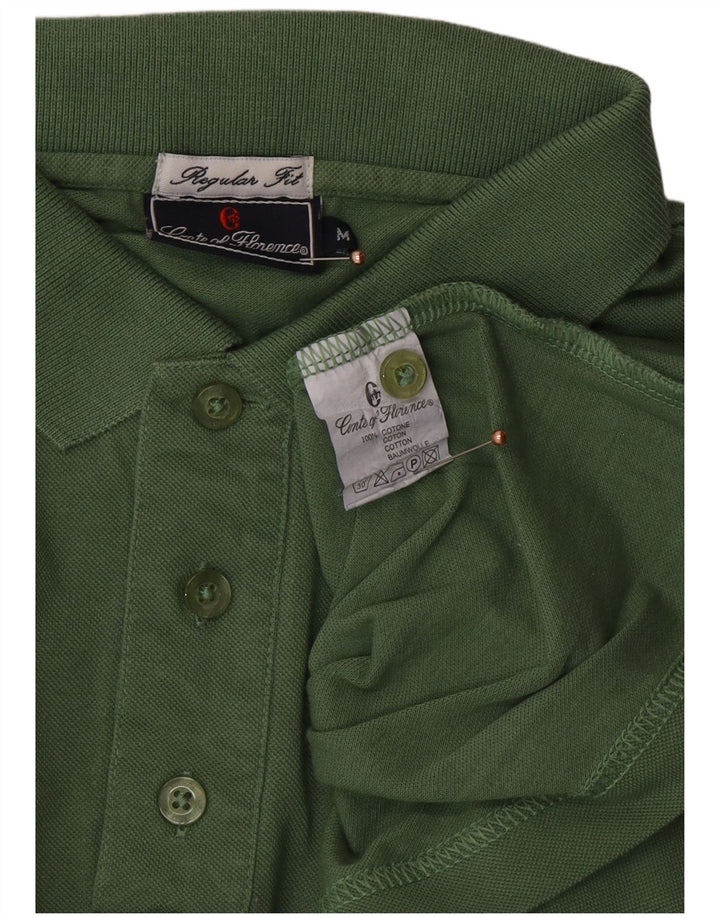 CONTE OF FLORENCE Polo de manga larga para hombre de ajuste regular verde medio
