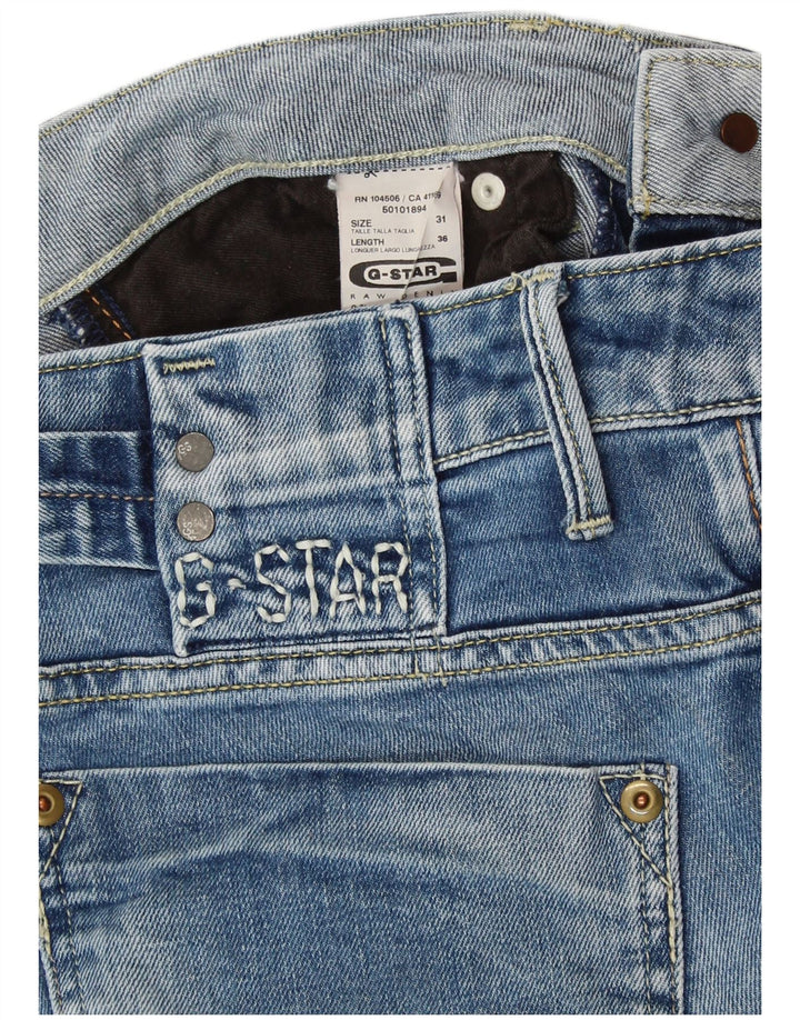 Vaqueros ajustados desgastados para mujer G-STAR W31 L36 Algodón azul