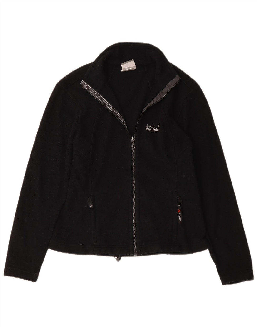 Jack Wolfskin Chaqueta polar para mujer UK 10 Small Poliéster negro
