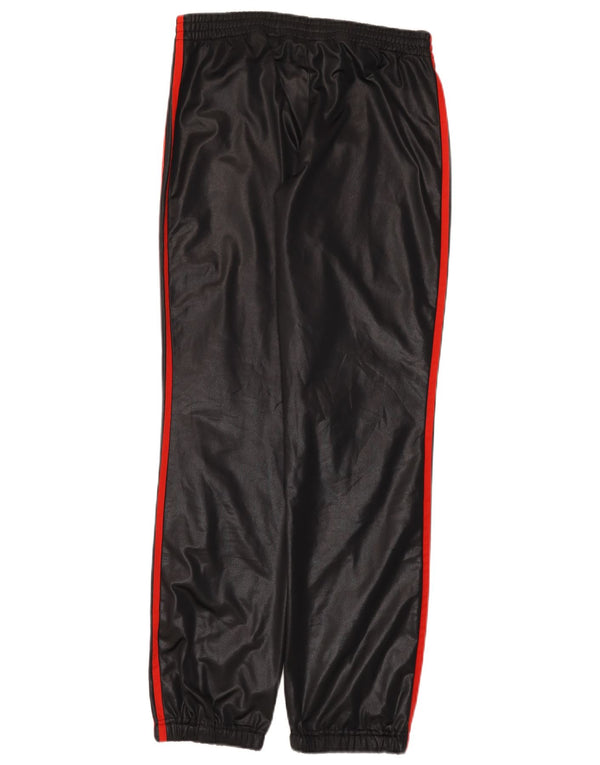 Adidas Mujer Chándal Pantalones Joggers UK 10 Pequeño Negro Poliéster