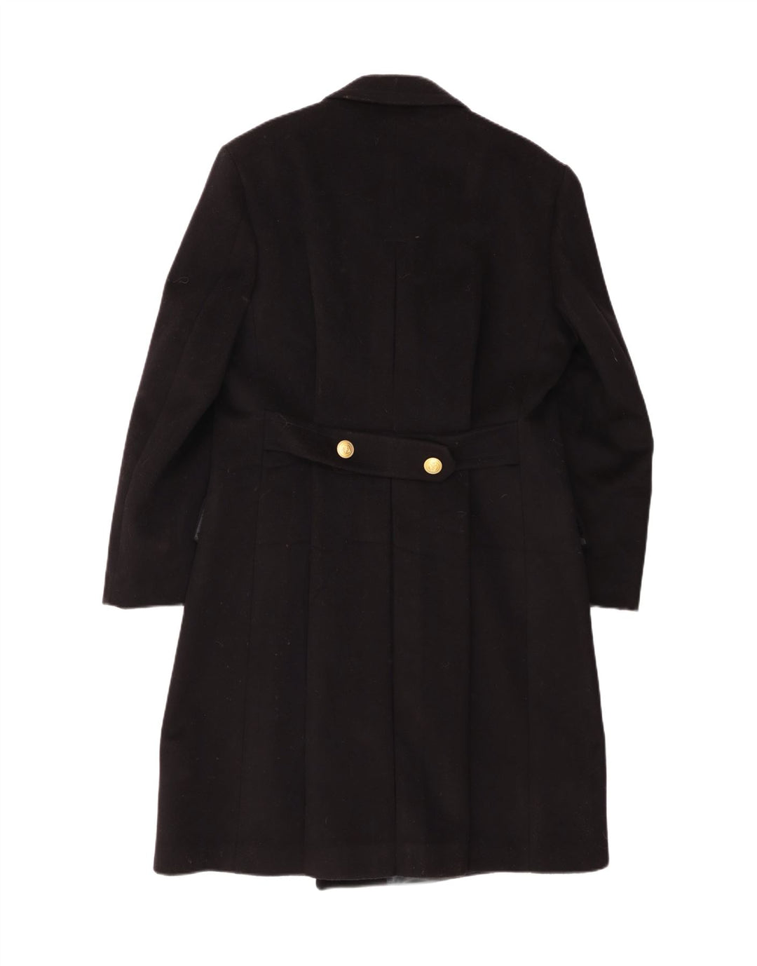 Vintage mujer doble pecho abrigo IT 52 2XL negro clásico