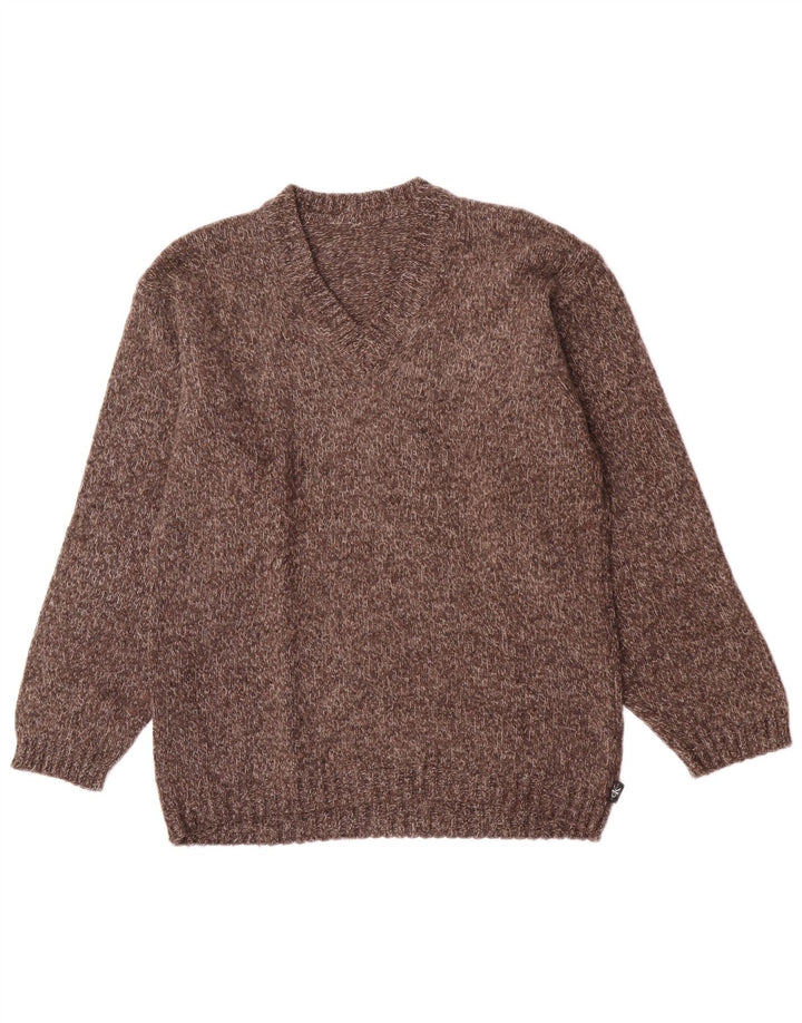 Calvin Klein Jersey con Cuello en V para Hombre Marrón Medio