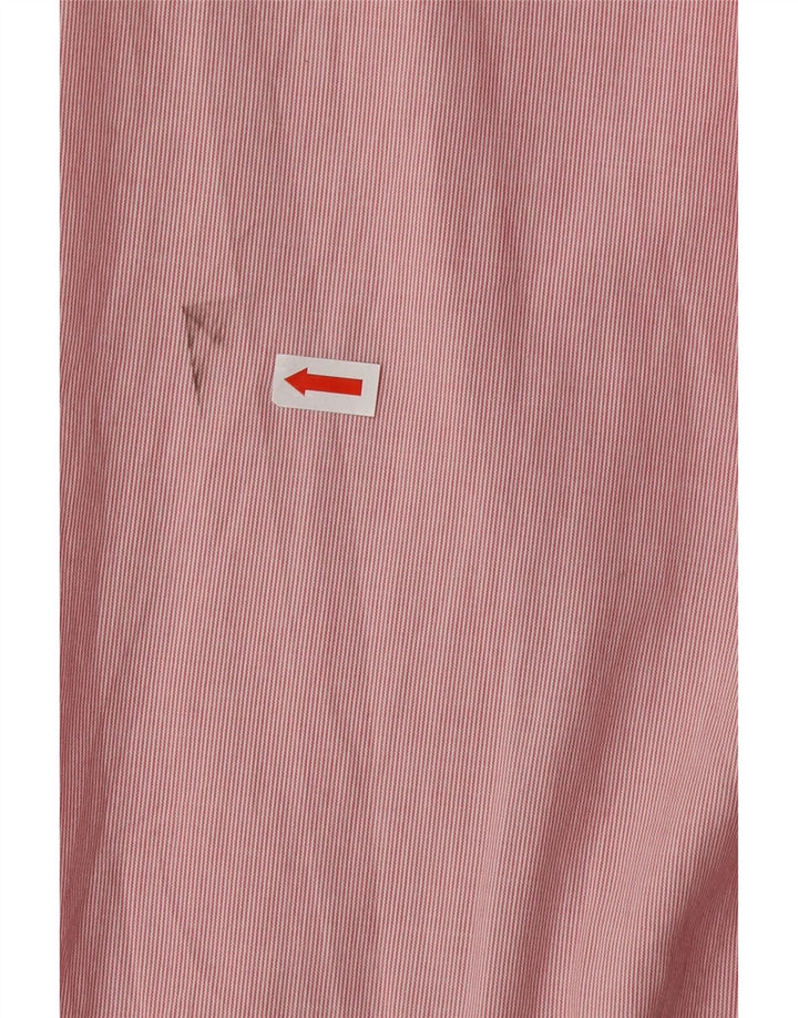 IZOD Mens Shirt XL Pink Pinstripe Cotton Vintage Izod and Second-Hand Izod from Messina Hembry 