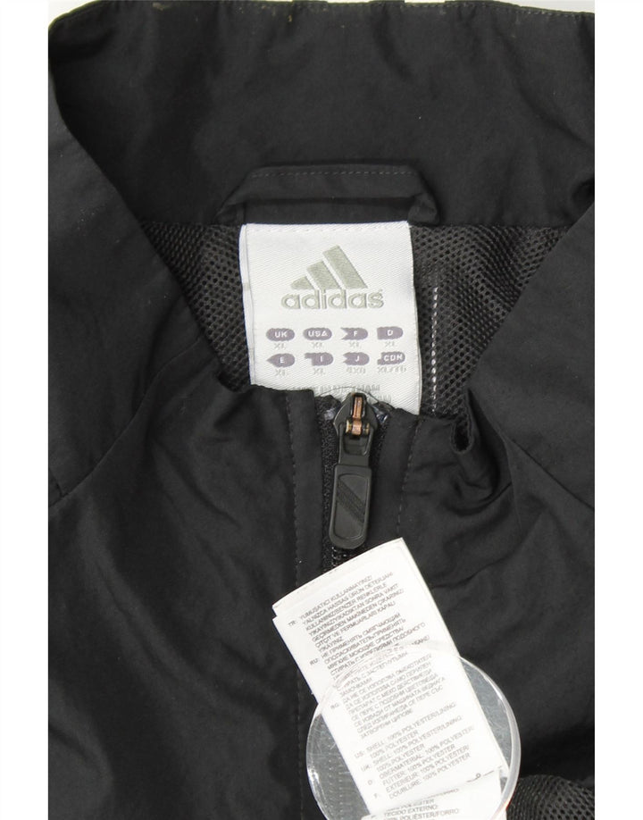 ADIDAS Hombre Chándal Top Chaqueta XL Negro Poliéster
