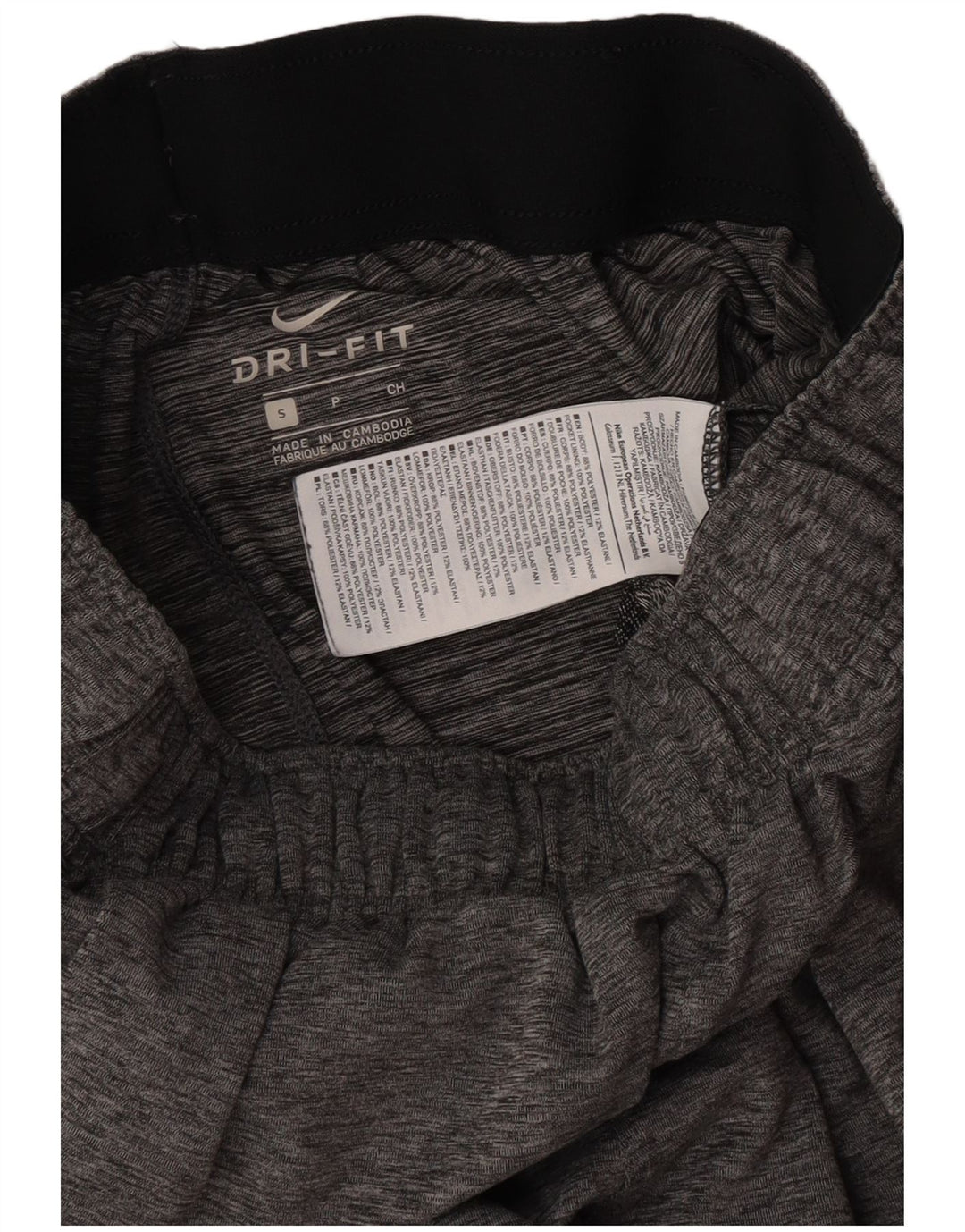 Nike - Pantalones cortos deportivos Dri Fit para hombre, poliéster gris pequeño