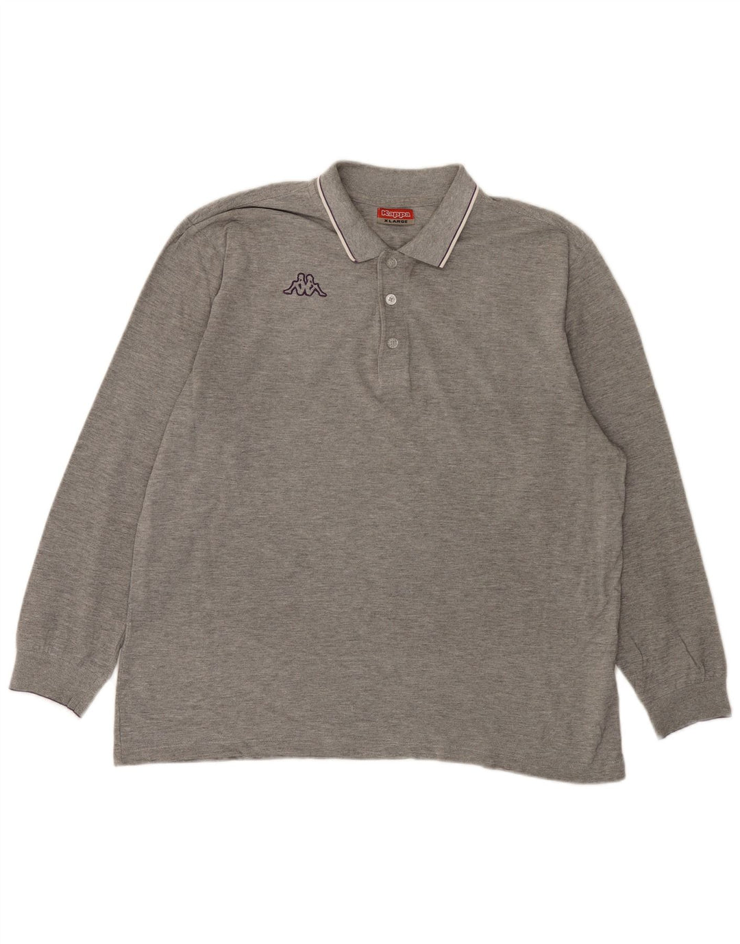 Kappa Polo Manga Larga Hombre XL Gris