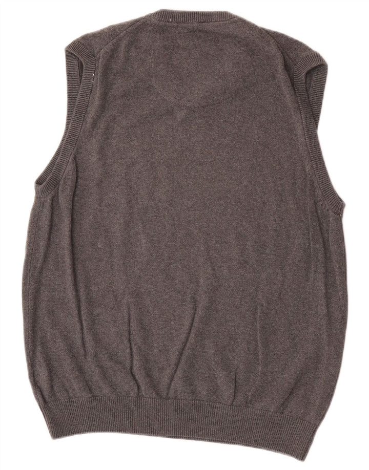 Marks & Spencer Camiseta sin mangas de ajuste regular para hombre de algodón gris medio