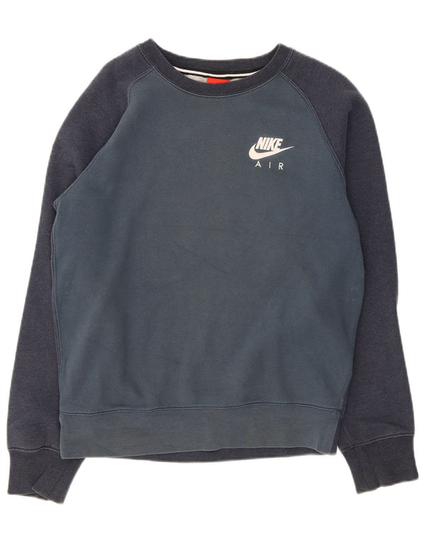 Nike - Sudadera tipo jersey para hombre, talla pequeña, color azul marino, algodón
