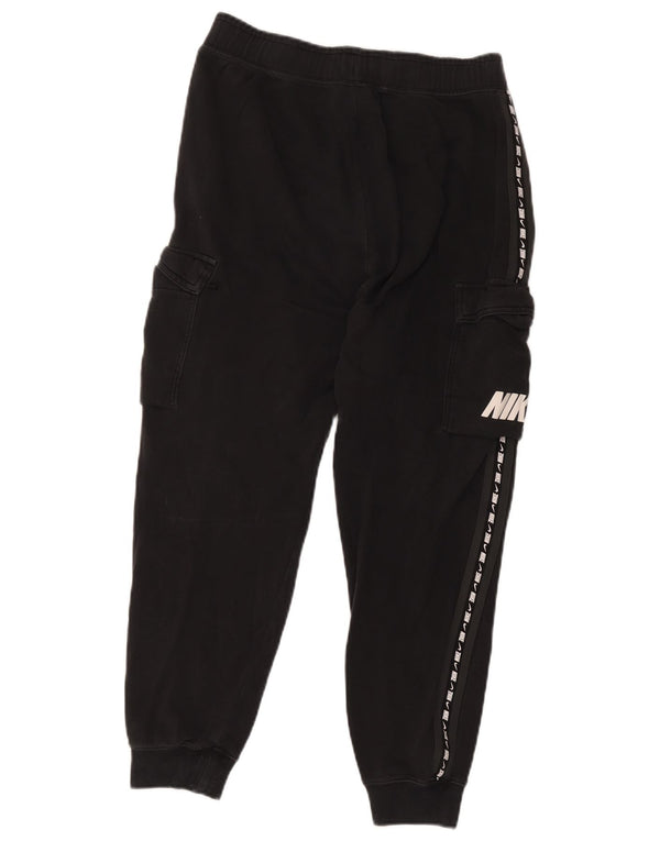 Nike Mujer Graphic Capri Chándal Pantalones Joggers UK 10 Small Negro