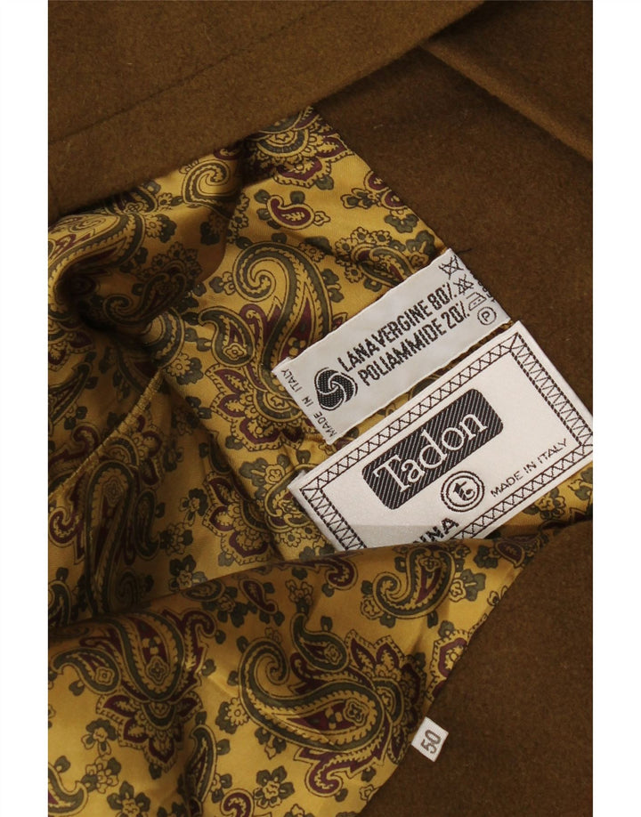Tadon Trenca con capucha para hombre IT 50 Large Lana virgen marrón