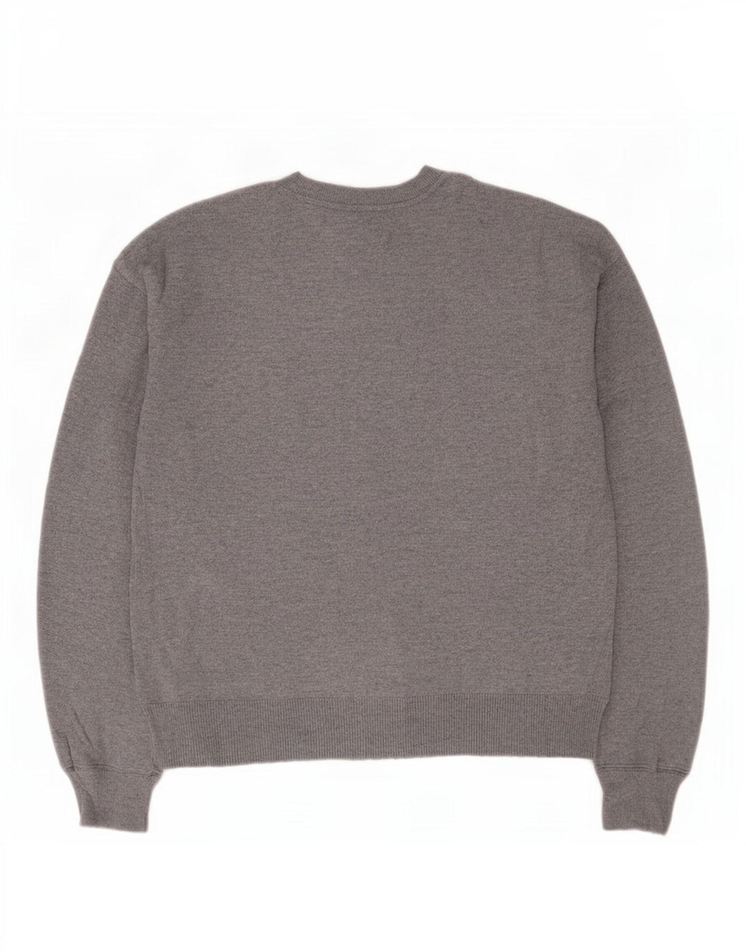 Oasis Mujer Gráfico Oversize Cuello Redondo Jersey Suéter UK 10 Small Gris
