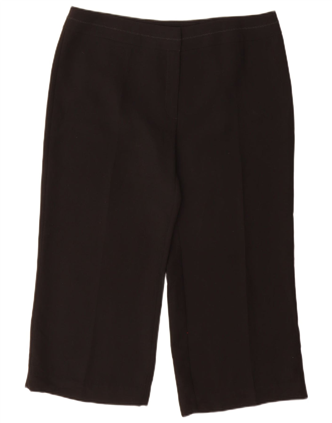 Marks & Spencer Pantalones Capri para Mujer UK 40 Large W34 L24 Poliéster Negro