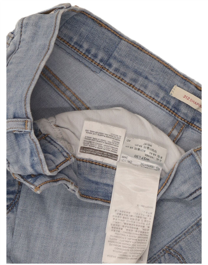 Levi's Mujer 312 Shaping Slim Jeans W27 L30 Algodón Azul