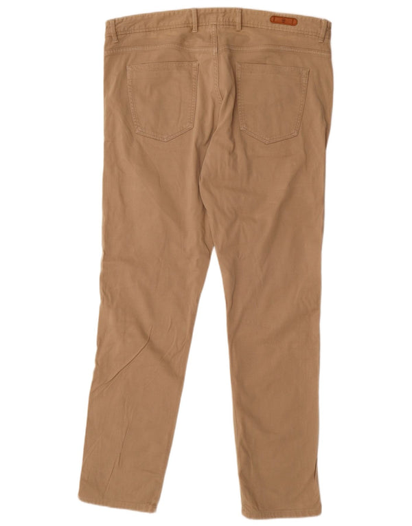 Massimo Dutti Pantalón Casual Slim Fit Hombre EU 46 XL W36 L32 Beige