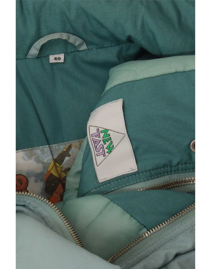 Nuevo Abrigo acolchado de gran tamaño Fast para mujer, EU 40, poliéster azul