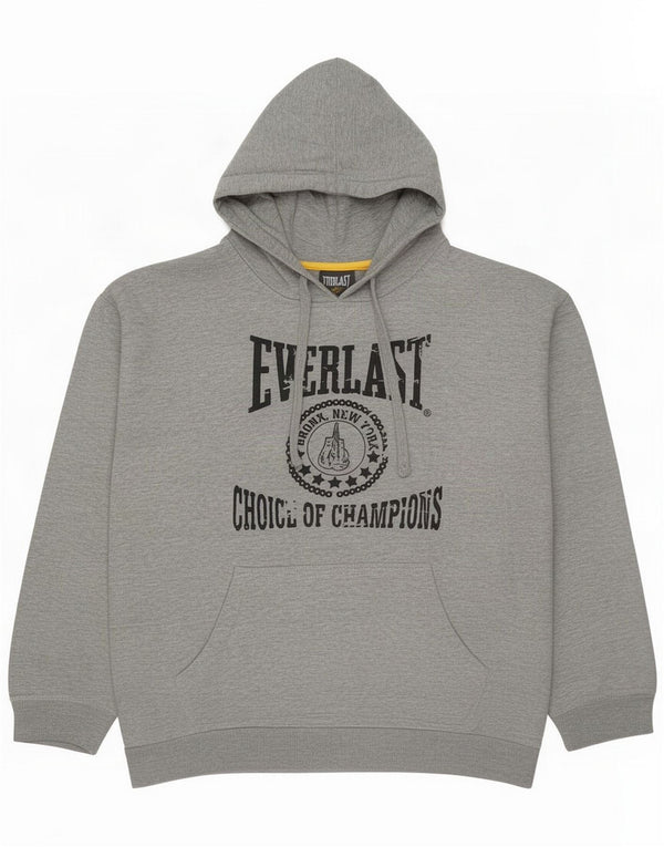 Everlast Jersey con capucha estampada para hombre 2XL Gris
