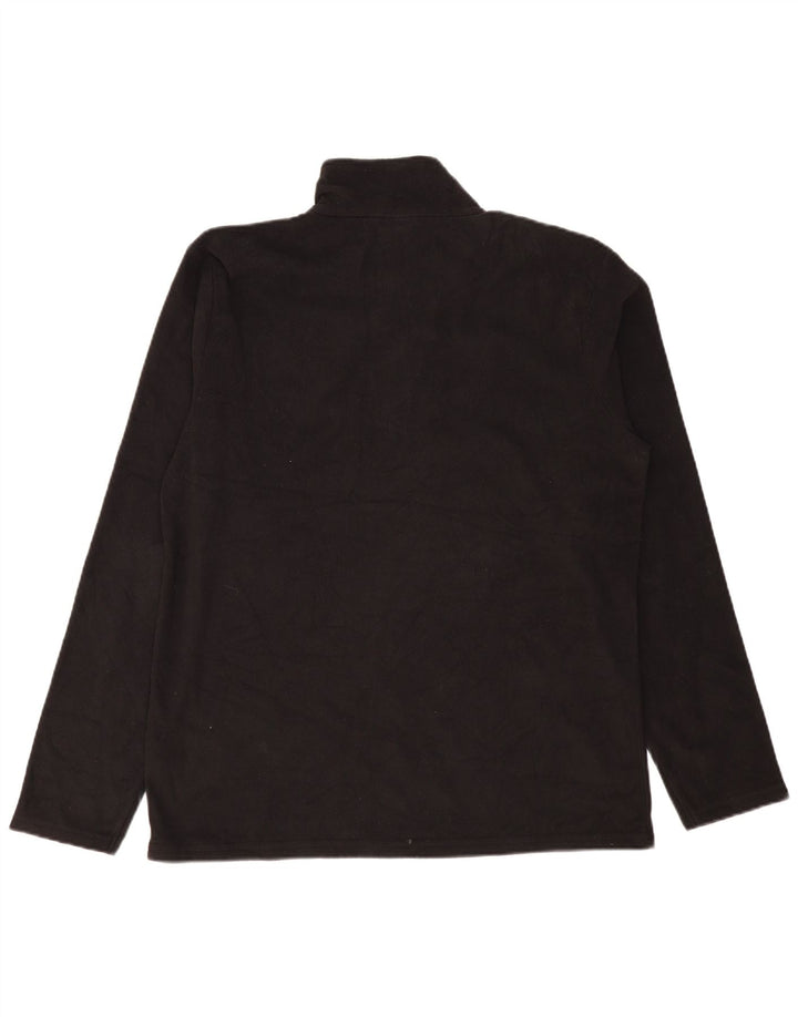 Jersey de forro polar con cuello y cremallera para hombre de Mountain Warehouse Poliéster negro grande