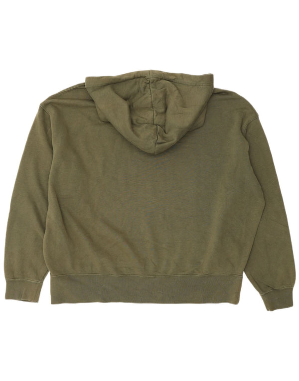 Nike Jersey con capucha extragrande para mujer UK 46 Large Khaki Cotton
