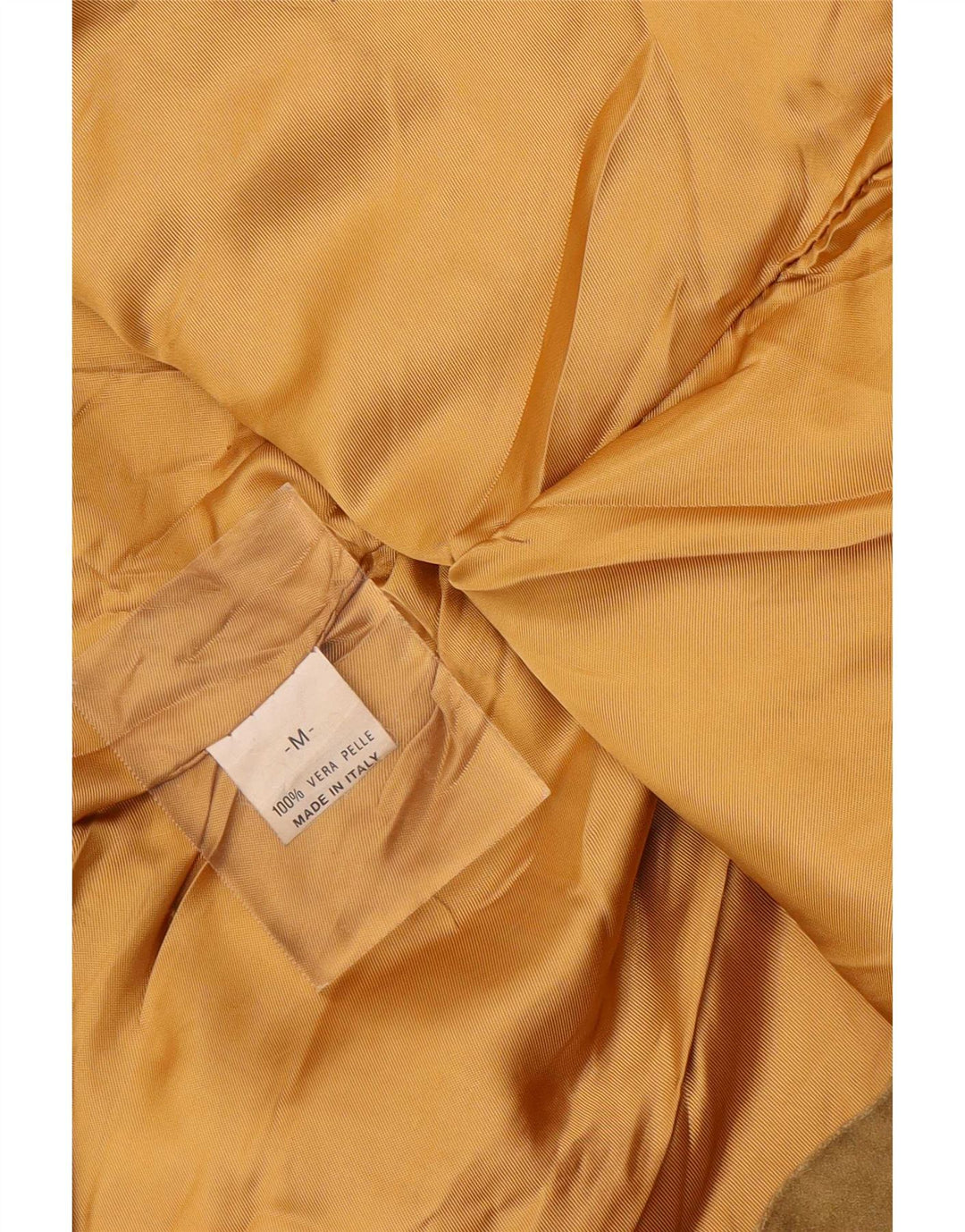 Vintage mujer 2 botones ante Blazer chaqueta Reino Unido 14 cuero beige medio