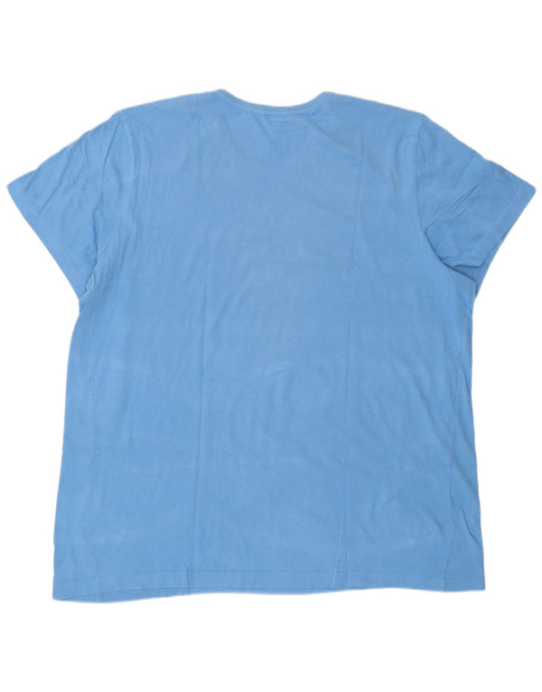 Adidas Camiseta gráfica para hombre Top 2XL Algodón azul