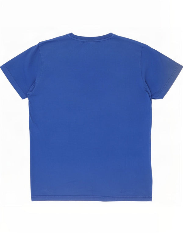 Converse Camiseta gráfica para mujer Top UK 10 Small Blue Cotton