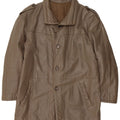 Chaqueta de cuero militar vintage para hombre IT 52 XL Marrón