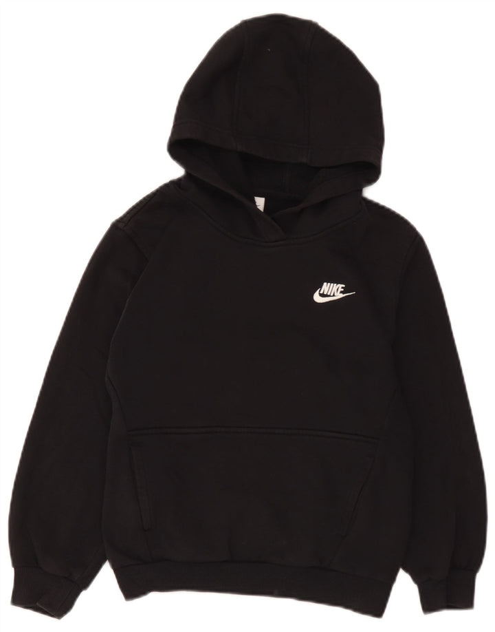 Nike - Sudadera con capucha para niño (10-11 años), talla mediana, algodón negro