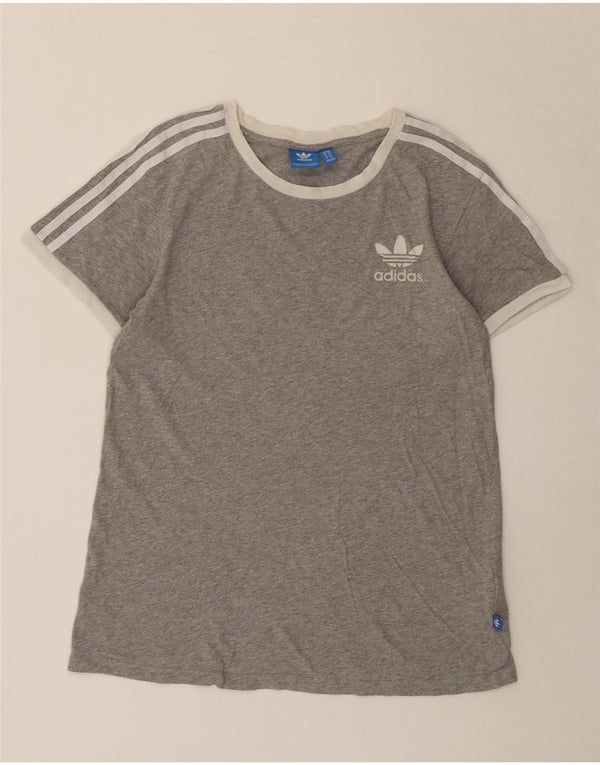 Adidas Camiseta extragrande para mujer UK 6 XS Gris Algodón