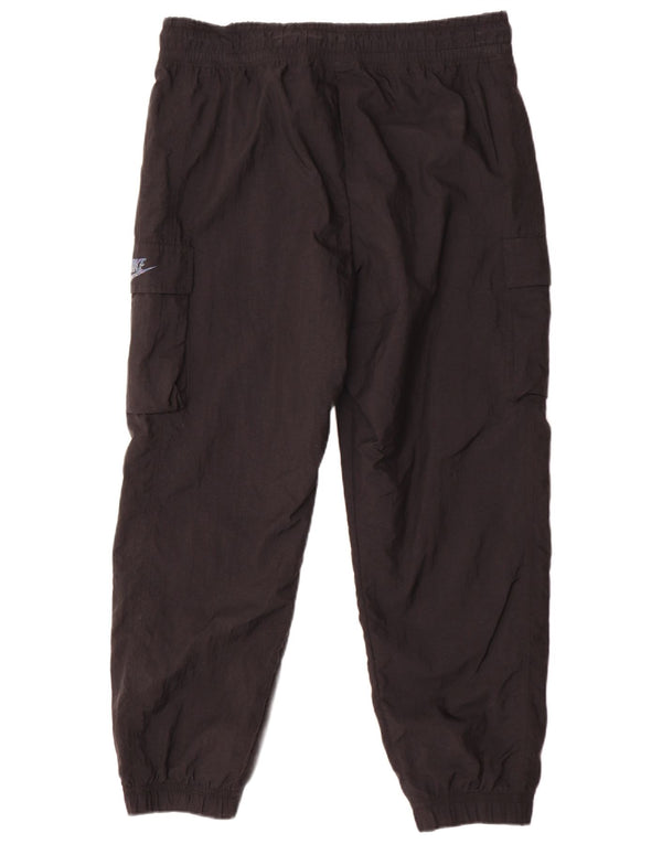 Nike Mujer Cargo Chándal Pantalones Joggers UK 40 Grande Poliéster Negro
