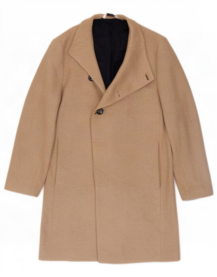Zara Hombre Abrigo UK 40 Grande Poliamida Beige