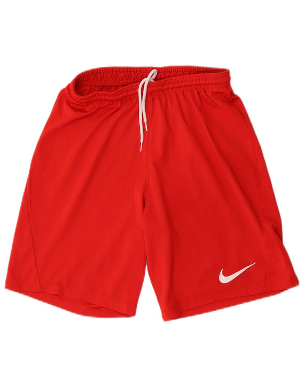 Nike Dri Fit Slim - Pantalones cortos deportivos para hombre (poliéster), color rojo