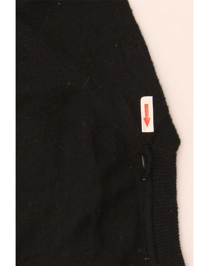 Zara Mujer Crop Oversize Cuello Redondo Jersey Jersey UK 44 Medium Negro