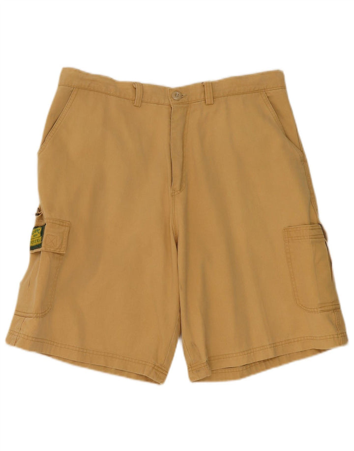CAMEL Mens Cargo Shorts W34 Large Beige