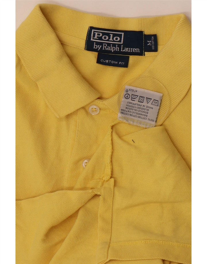 Polo Ralph Lauren Polo de ajuste personalizado para hombre de algodón amarillo medio