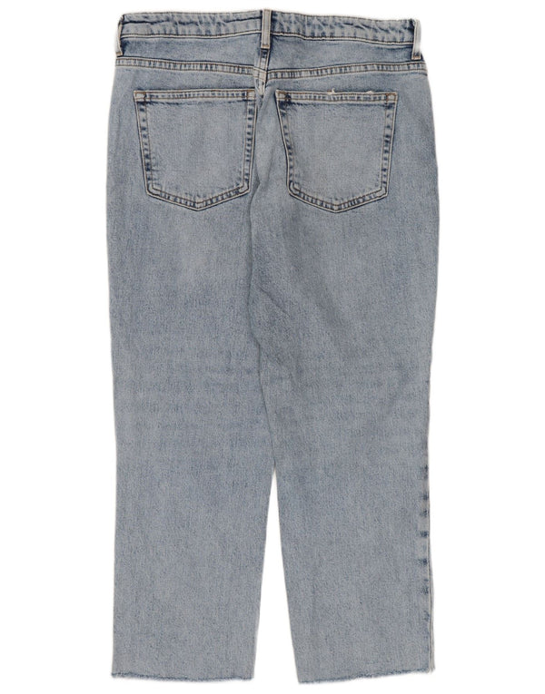 Topshop Womens Straight Jeans W30 L24 Blue Cotton