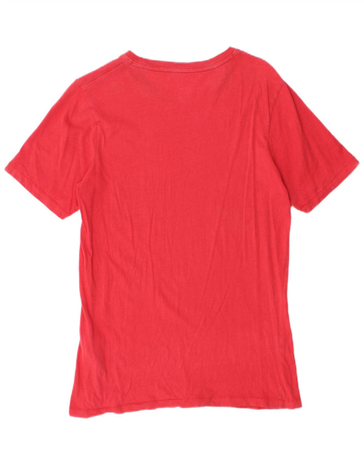 Jack & Jones Hombre Camiseta Gráfica Top Small Rojo Algodón