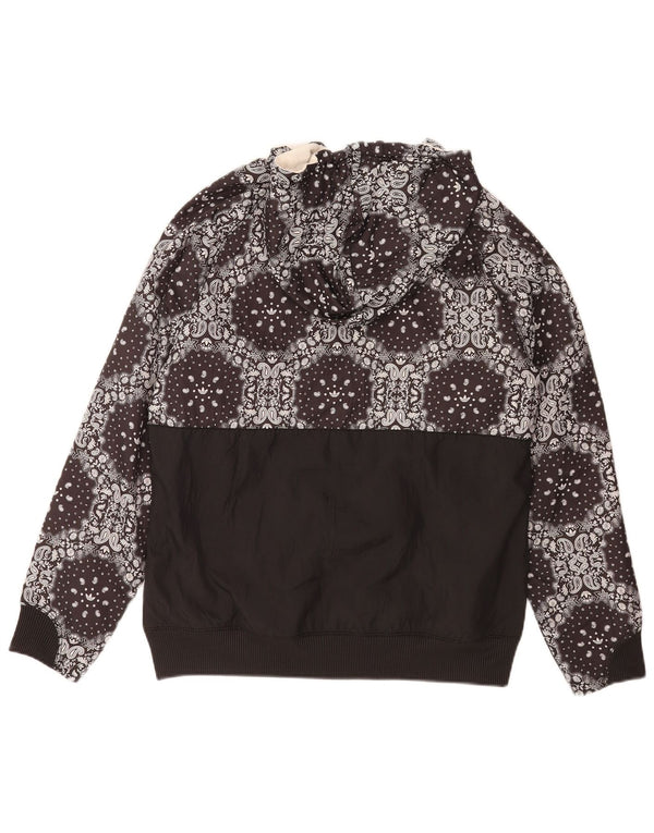 Adidas - Sudadera con capucha y cremallera para mujer, talla 40, talla grande, color negro y poliéster de cachemira