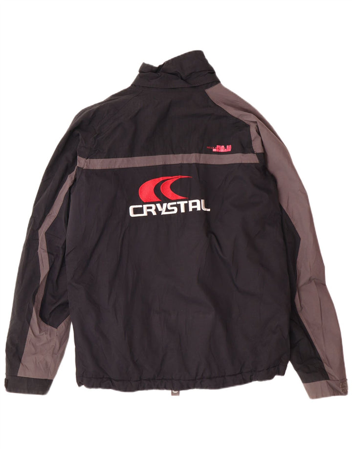 HELLY HANSEN Chaqueta cortavientos gráfica para hombre UK 34 XS Bloque de color negro