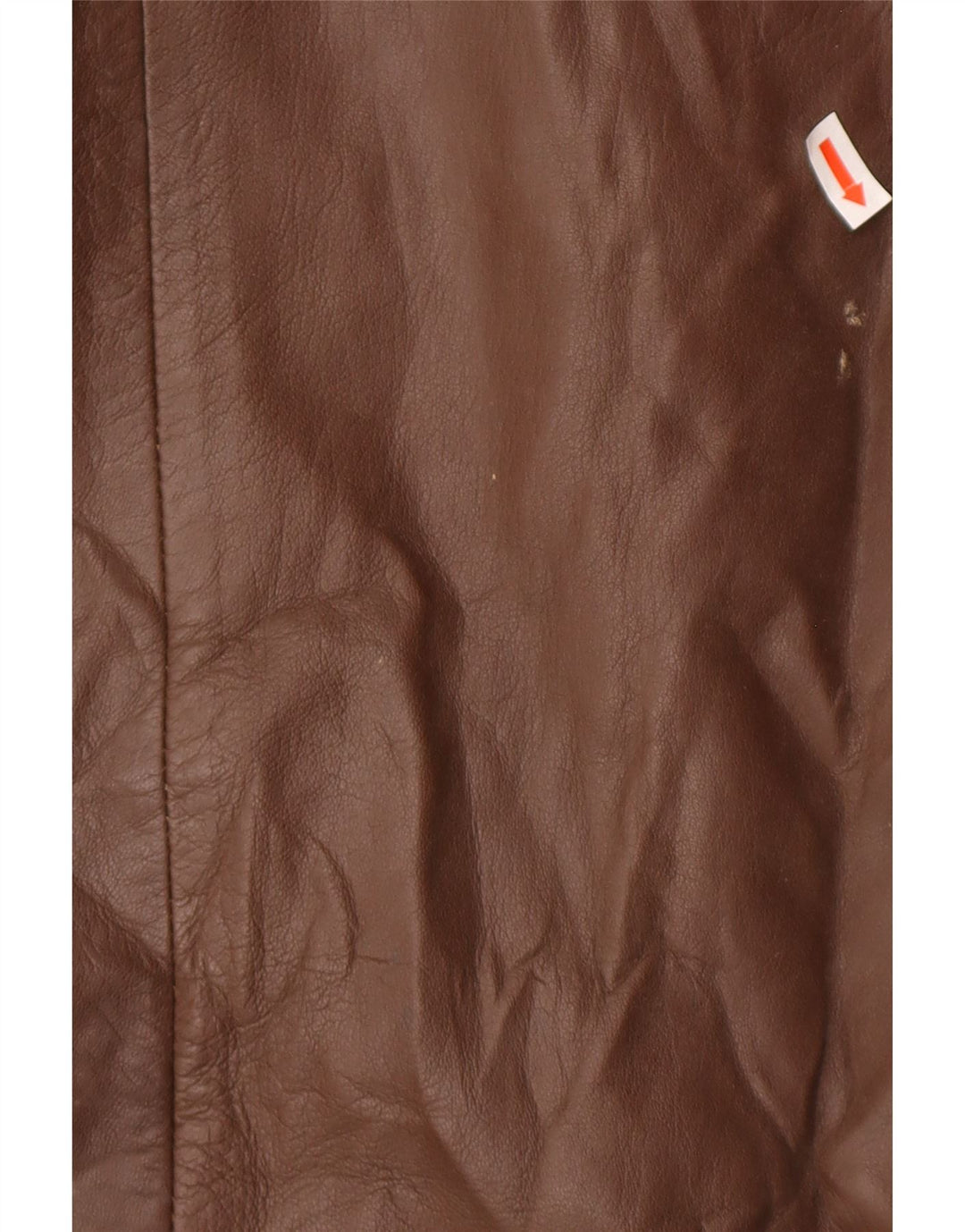 Camox Abrigo de cuero militar para hombre IT 50 Cuero marrón grande