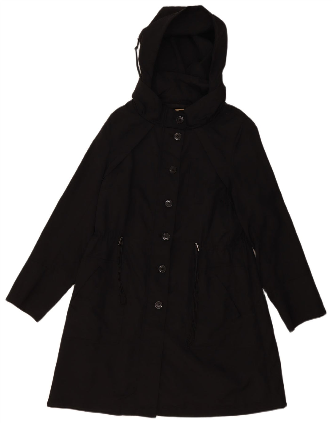 Marks & Spencer Chaqueta Parka con Capucha para Mujer UK 40 XL Poliéster Negro