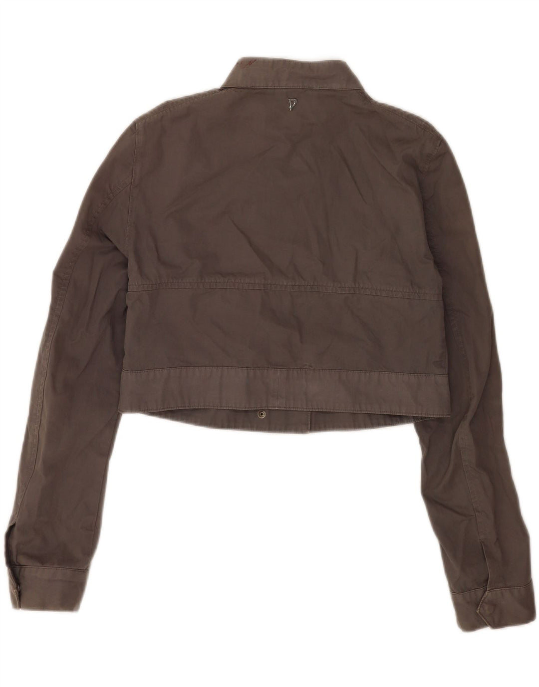 Chaqueta Bomber Corta Mujer Dondup IT 44 Algodón Gris Medio