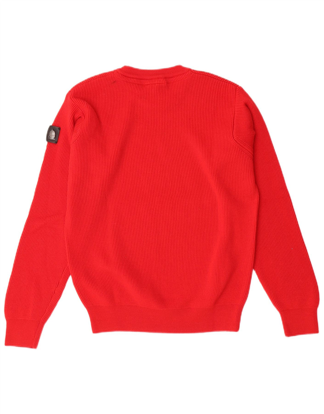 Marina Yachting Jersey Hombre Cuello Redondo Lana Virgen Rojo Pequeño