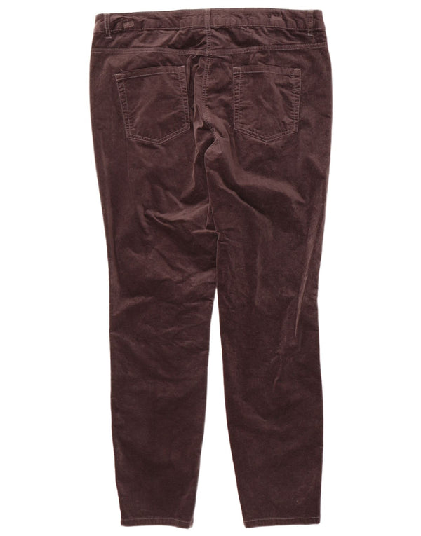 M&Co Pantalones informales cónicos para mujer UK 18 XL W36 L30 Algodón gris