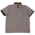TED BAKER Polo para hombre Talla 5 XL Algodón gris