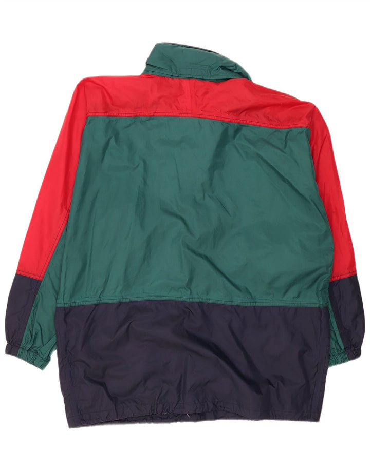 K-Way Chaqueta impermeable extragrande para hombre UK 40 Large Verde Colorblock Poliamida