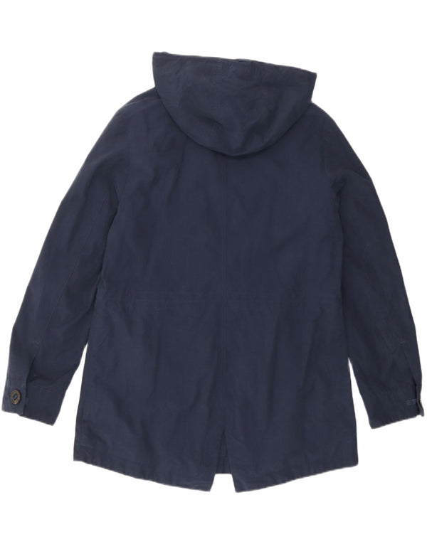 Marks & Spencer Chaqueta utilitaria con capucha para mujer UK 12 Medium Azul marino Algodón