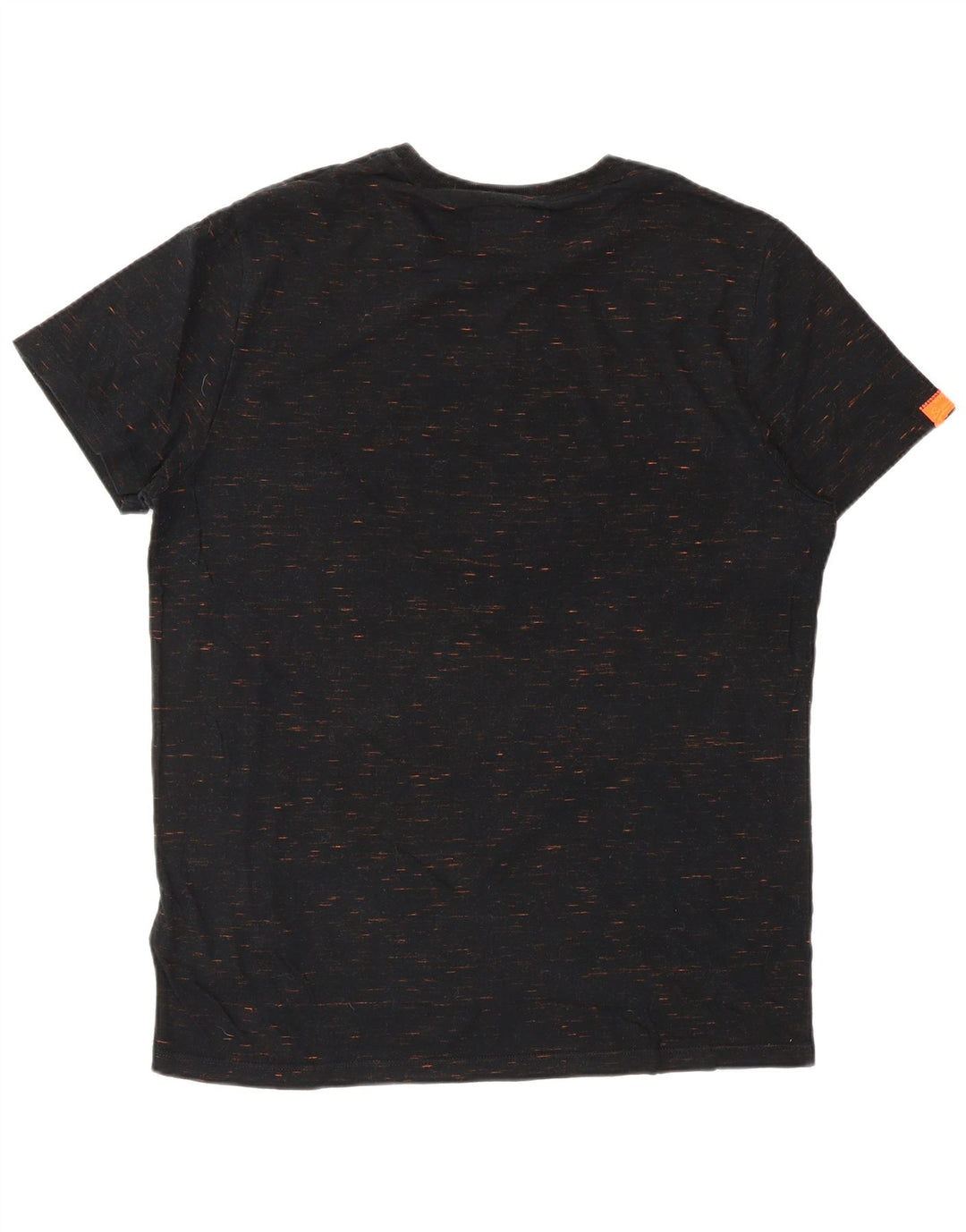 SUPERDRY Camiseta Hombre Top XL Algodón Moteado Negro