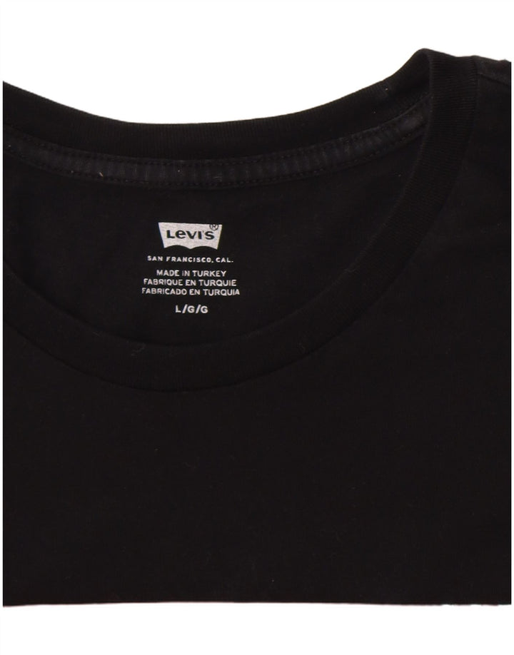 Levi's - Camiseta gráfica para hombre, talla grande, color negro