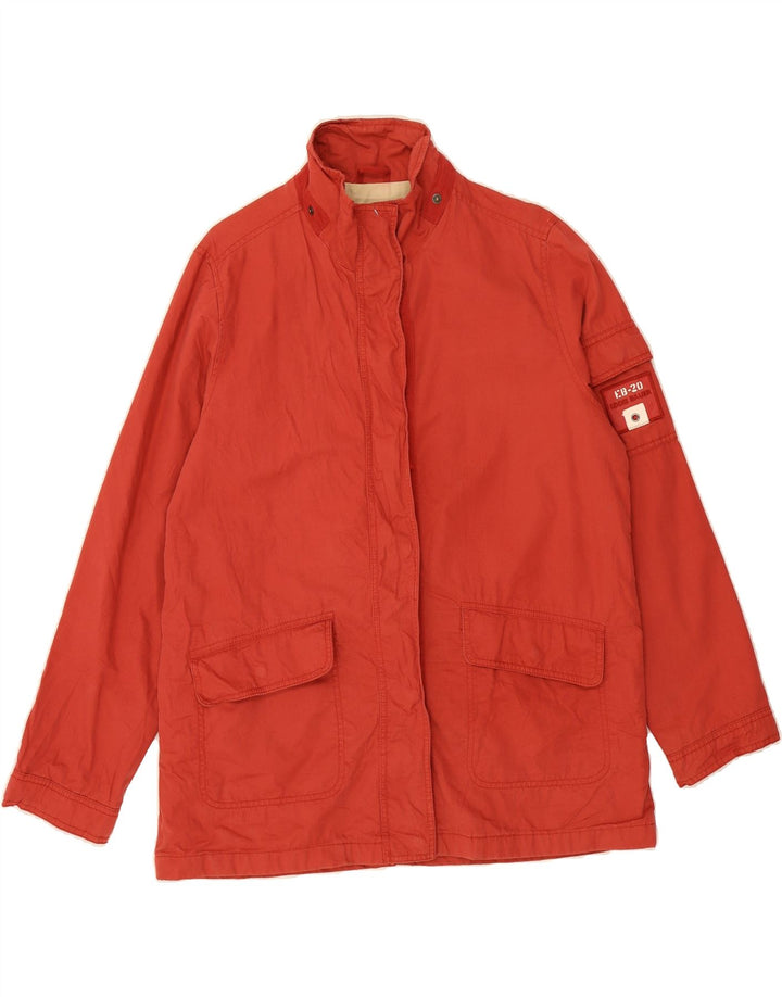 EDDIE BAUER Womens Windbreaker Jacket UK 16 Large Red Cotton Vintage Eddie Bauer and Second-Hand Eddie Bauer from Messina Hembry 